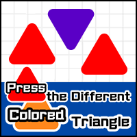 Press the Different Colored Triangle